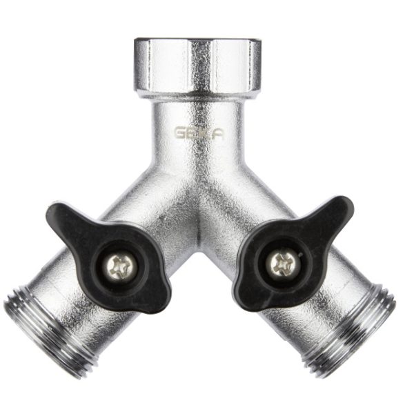 GEKA plus-Zweiwegeventil 'Stecksystem' IG G 3/4' 2 x AG G 3/4' M