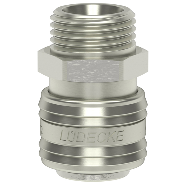 ArtESN-38-A STANDARD-ES-KUPPLUNG DN 7,2 G 3/8" AG, VERNICKELT