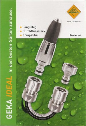GEKA Ideal Starterset komplett mit Spritzdüse für 1/2" Schläuche